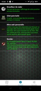 Capture d'écran du jeu - résultat