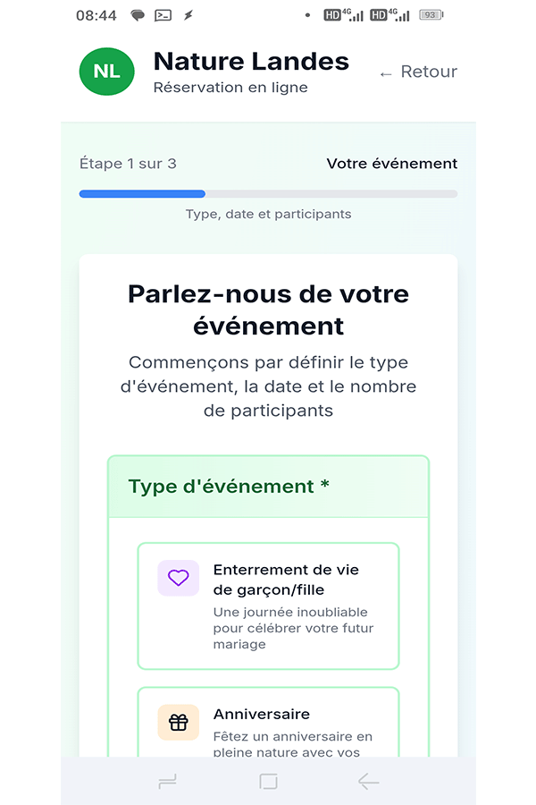 Application EVG/EVJF Nature Landes